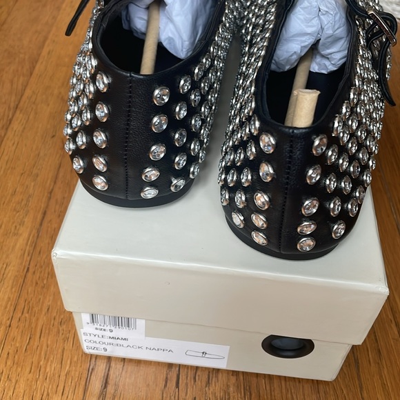 Tony Bianco Miami Flat in Black Nappa